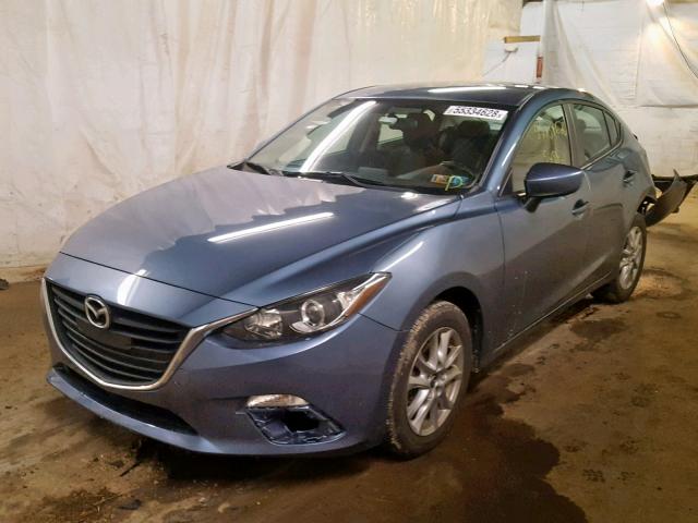 JM1BM1V7XE1126764 - 2014 MAZDA 3 TOURING BLUE photo 2