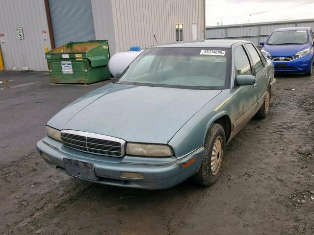 2G4WB52K8T1414373 - 1996 BUICK REGAL CUST BLUE photo 2