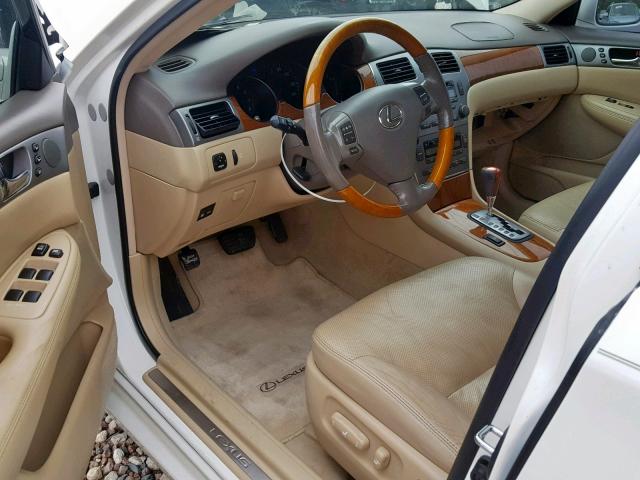 JTHBA30GX55137847 - 2005 LEXUS ES 330 WHITE photo 9