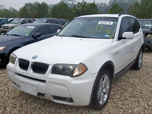 WBXPA934X6WD26494 - 2006 BMW X3 3.0I WHITE photo 2