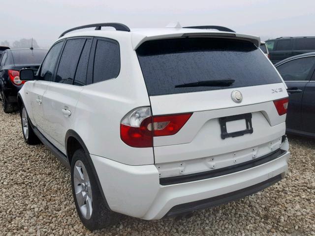 WBXPA934X6WD26494 - 2006 BMW X3 3.0I WHITE photo 3