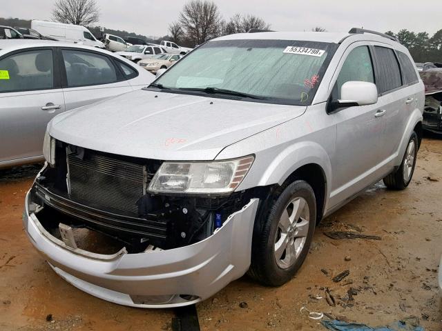 3D4PG5FV7AT149247 - 2010 DODGE JOURNEY SX SILVER photo 2