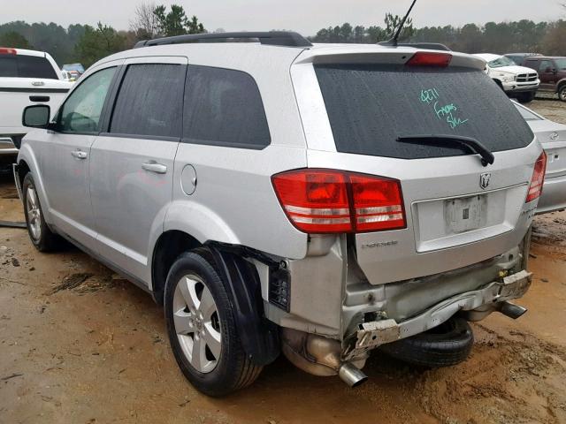 3D4PG5FV7AT149247 - 2010 DODGE JOURNEY SX SILVER photo 3