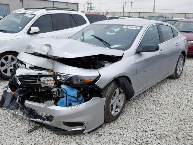 1G1ZB5ST9JF281244 - 2018 CHEVROLET MALIBU LS SILVER photo 2
