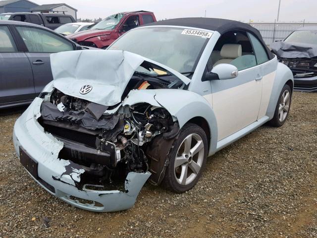 3VWRG3AL5AM004425 - 2010 VOLKSWAGEN NEW BEETLE Dəniz mavisi foto 2