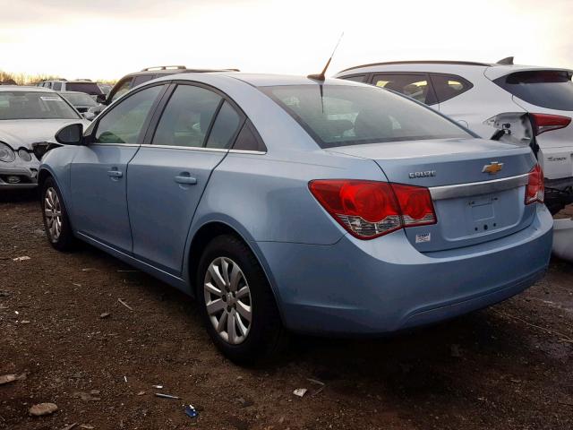 1G1PC5SH1B7161059 - 2011 CHEVROLET CRUZE LS BLUE photo 3