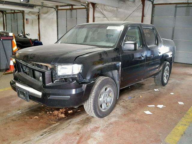 2HJYK16258H510424 - 2008 HONDA RIDGELINE BLACK photo 2