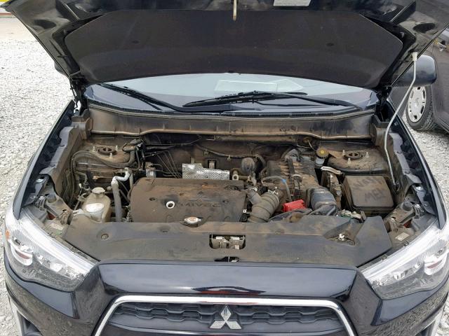 4A4AP4AU3FE002242 - 2015 MITSUBISHI OUTLANDER BLACK photo 7