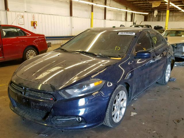 1C3CDFBAXDD332881 - 2013 DODGE DART SXT BLUE photo 2