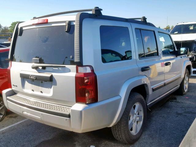 1J8HG48K26C317757 - 2006 JEEP COMMANDER SILVER photo 4