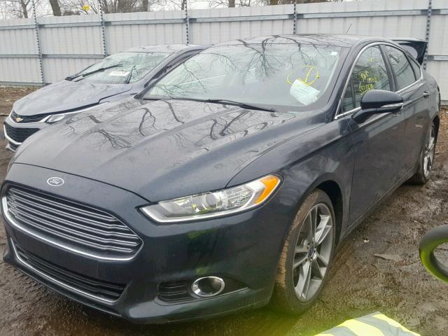 3FA6P0D94ER175671 - 2014 FORD FUSION TIT BLACK photo 2