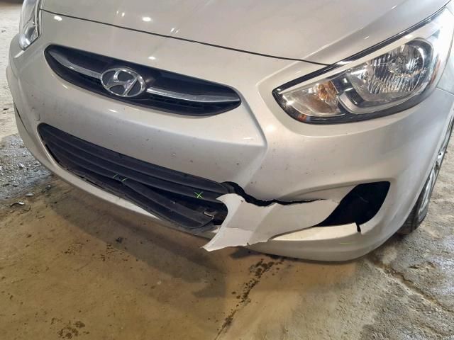 KMHCT4AE4GU942685 - 2016 HYUNDAI ACCENT SE SILVER photo 9