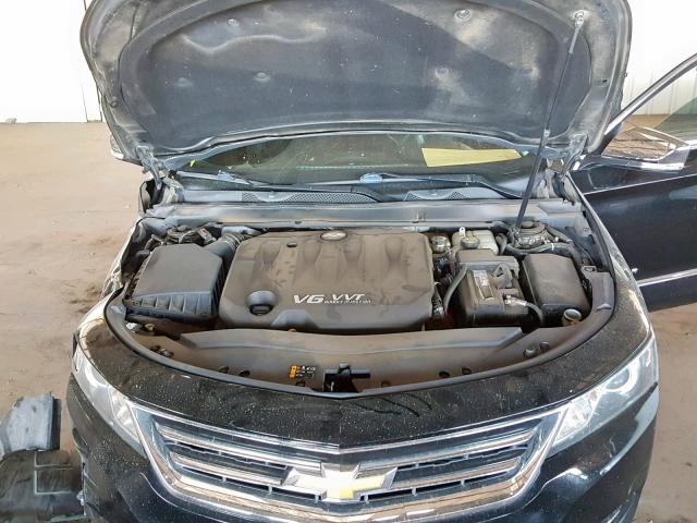 2G1165S33F9100561 - 2015 CHEVROLET IMPALA LTZ BLACK photo 7