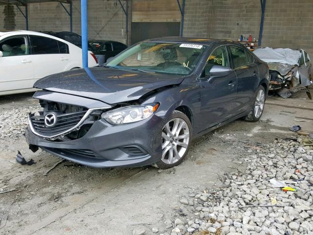 JM1GJ1V58F1204005 - 2015 MAZDA 6 TOURING GRAY photo 2