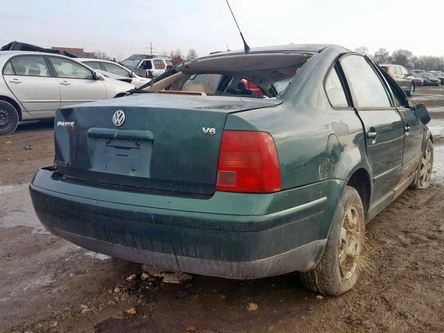 WVWMD23B2YE134828 - 2000 VOLKSWAGEN PASSAT GLS GREEN photo 4