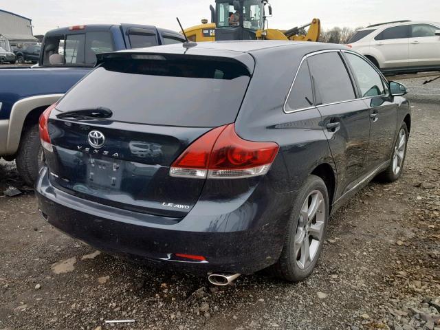 4T3BK3BB0DU094370 - 2013 TOYOTA VENZA LE BLACK photo 4