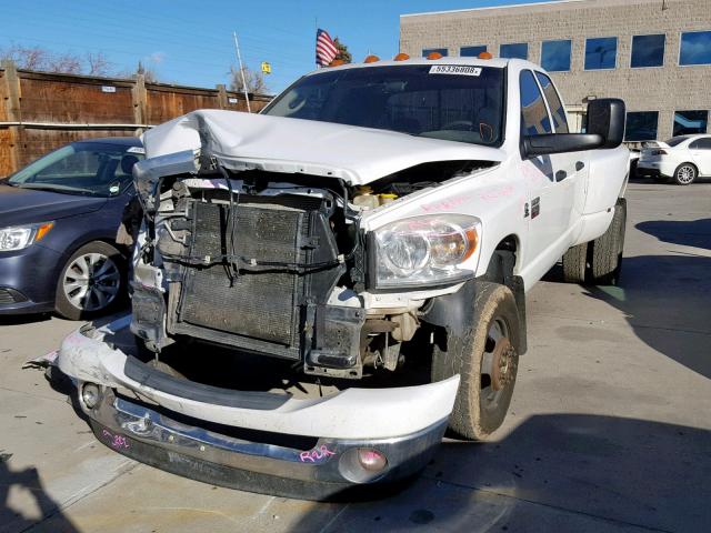 3D7MX48A77G846638 - 2007 DODGE RAM 3500 S WHITE photo 2