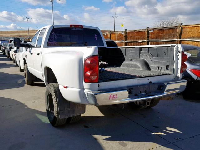 3D7MX48A77G846638 - 2007 DODGE RAM 3500 S WHITE photo 3