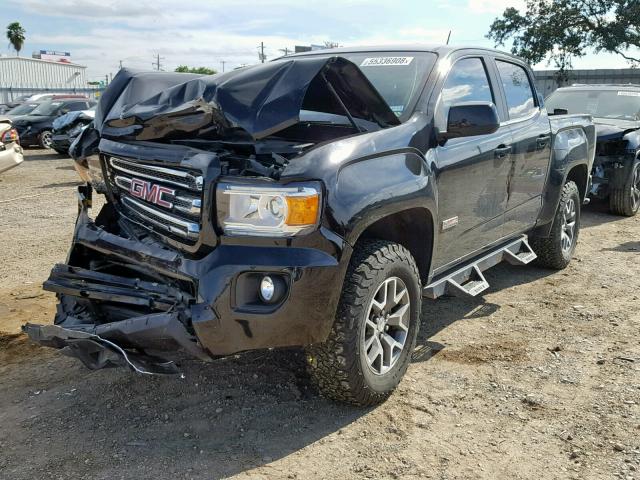 1GTG6CEN2H1212052 - 2017 GMC CANYON SLE BLACK photo 2