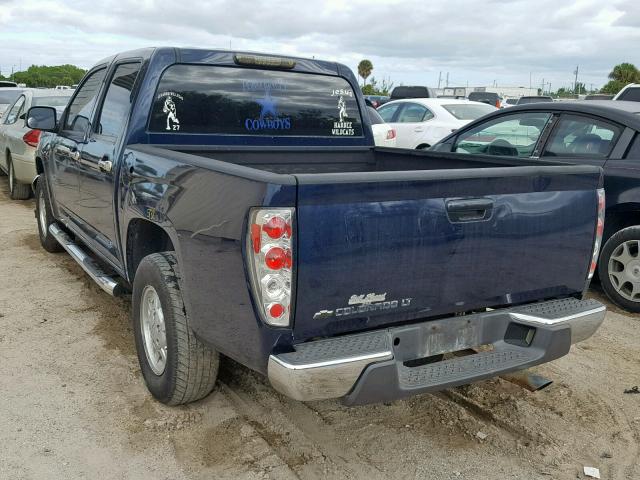 1GCCS139878203379 - 2007 CHEVROLET COLORADO BLUE photo 3