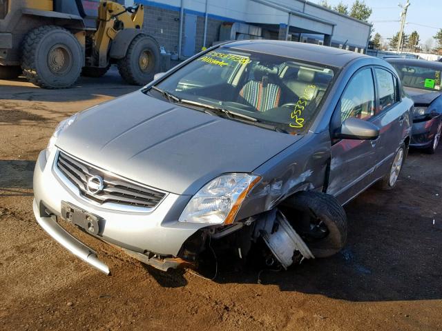 3N1AB6AP8BL679294 - 2011 NISSAN SENTRA 2.0 SILVER photo 2