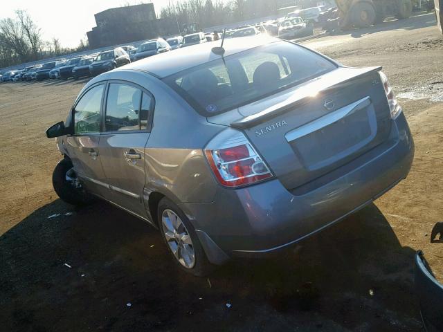 3N1AB6AP8BL679294 - 2011 NISSAN SENTRA 2.0 SILVER photo 3