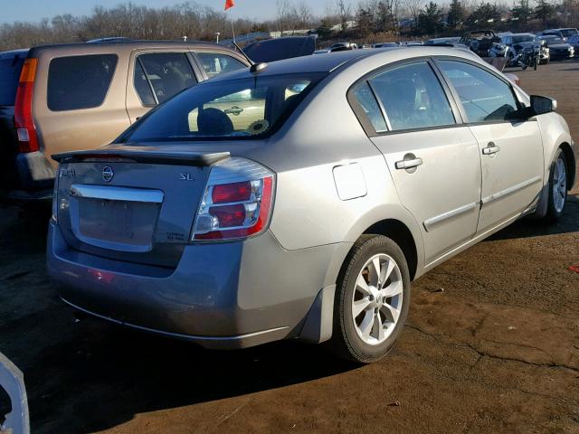 3N1AB6AP8BL679294 - 2011 NISSAN SENTRA 2.0 SILVER photo 4