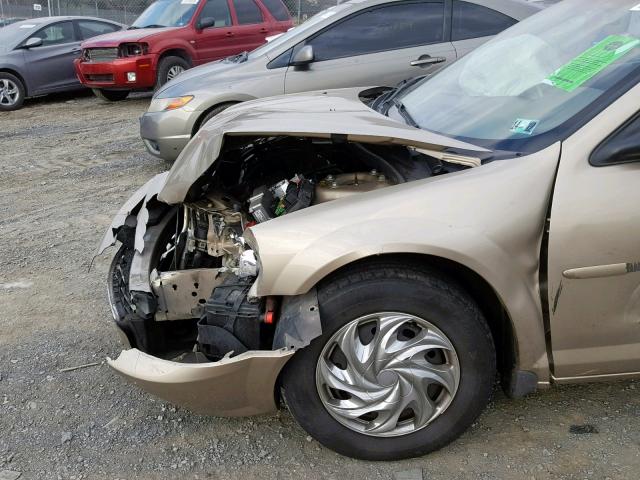 1C3EL46R62N139229 - 2002 CHRYSLER SEBRING LX GOLD photo 9