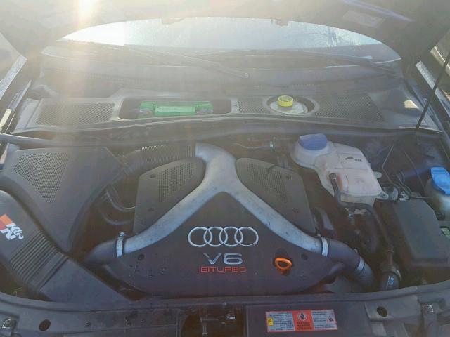 WAURD68D82A000988 - 2002 AUDI S4 2.7 QUA BLACK photo 7