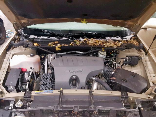 1G4HP52K25U279229 - 2005 BUICK LESABRE CU GOLD photo 7