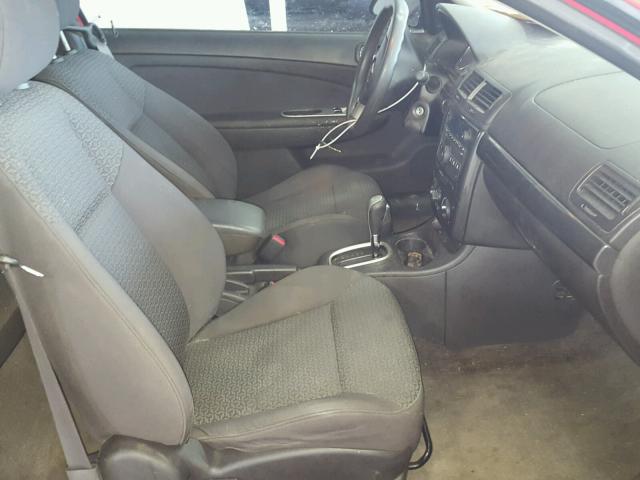 1G2AL15F677286246 - 2007 PONTIAC G5 RED photo 5