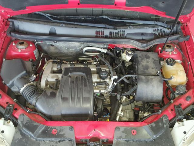 1G2AL15F677286246 - 2007 PONTIAC G5 RED photo 7
