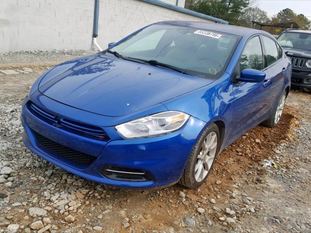 1C3CDFBA8DD127561 - 2013 DODGE DART SXT BLUE photo 2