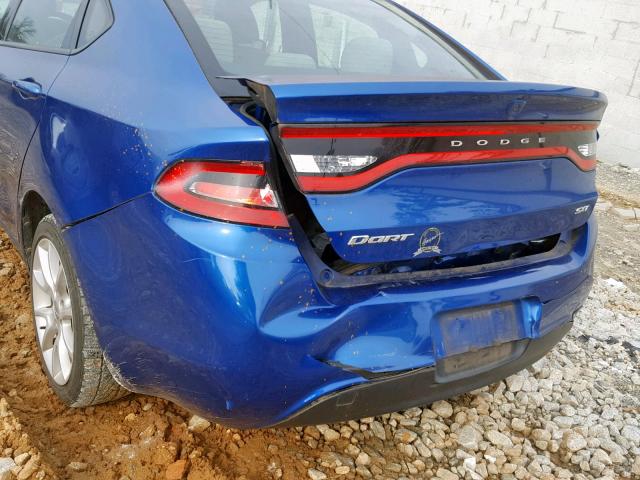 1C3CDFBA8DD127561 - 2013 DODGE DART SXT BLUE photo 9