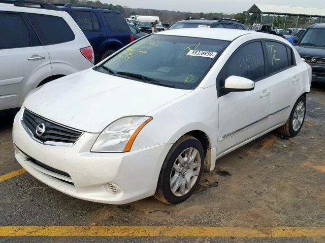 3N1AB6APXCL609264 - 2012 NISSAN SENTRA 2.0 WHITE photo 2