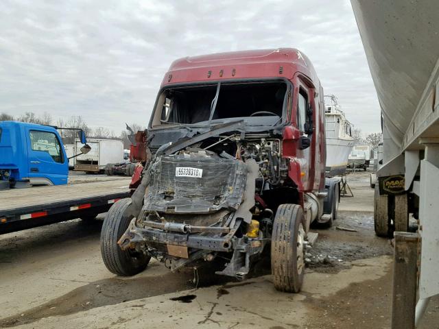 1FUJGLDR2DSBZ9956 - 2013 FREIGHTLINER CASCADIA 1 MAROON photo 2