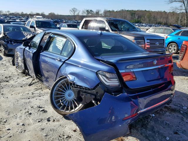 WBAYF8C54DDS17313 - 2013 BMW 750LI XDRI BLUE photo 3