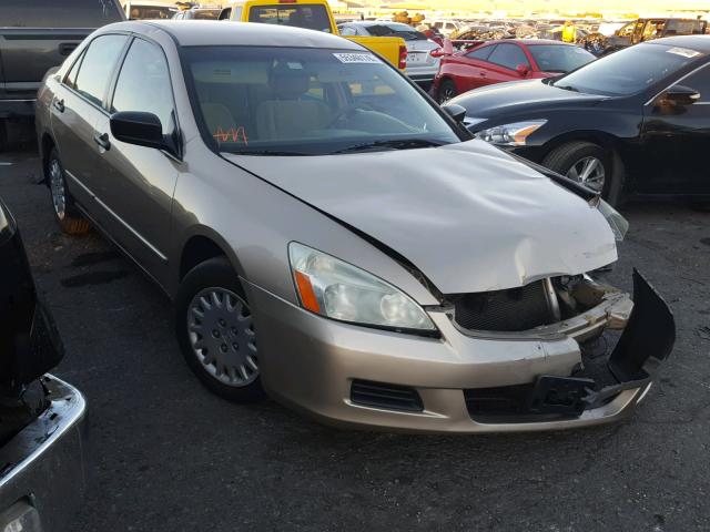 1HGCM56167A187765 - 2007 HONDA ACCORD VAL BEIGE photo 1