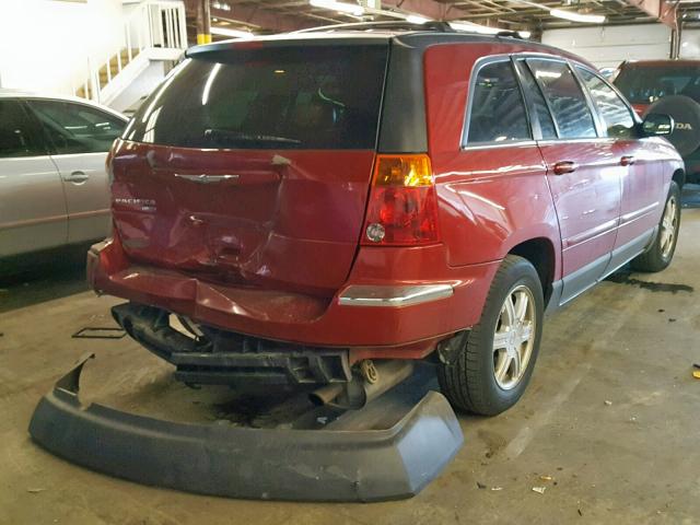 2C8GM68475R328251 - 2005 CHRYSLER PACIFICA T BURGUNDY photo 4