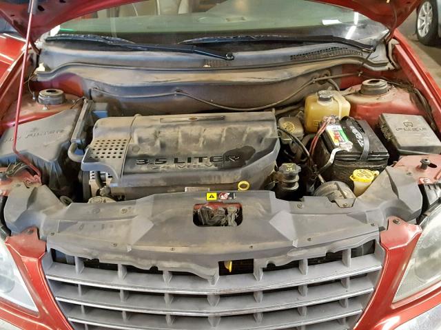 2C8GM68475R328251 - 2005 CHRYSLER PACIFICA T BURGUNDY photo 7