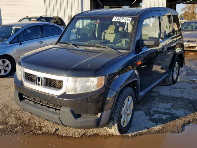 5J6YH2H78AL007751 - 2010 HONDA ELEMENT EX BLACK photo 2