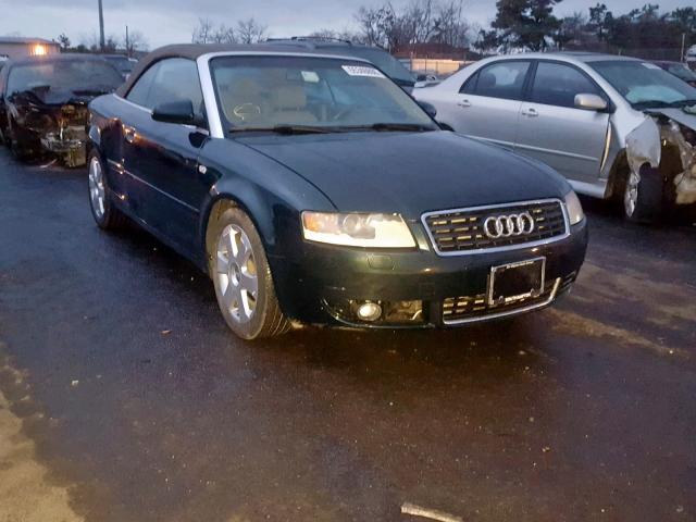 WAUAC48H24K024627 - 2004 AUDI A4 1.8 CAB GREEN photo 1