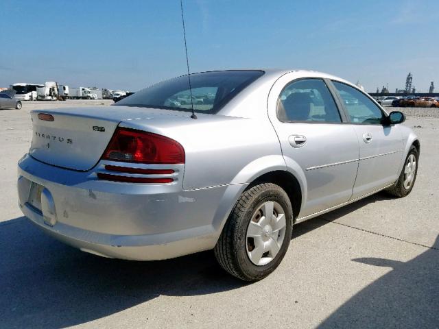 1B3EL46X45N610472 - 2005 DODGE STRATUS SX SILVER photo 4