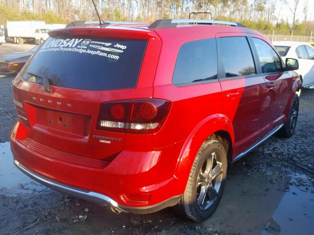 3C4PDCGG2GT240994 - 2016 DODGE JOURNEY CR RED photo 4