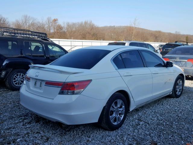 1HGCP2F46CA108007 - 2012 HONDA ACCORD LXP WHITE photo 4