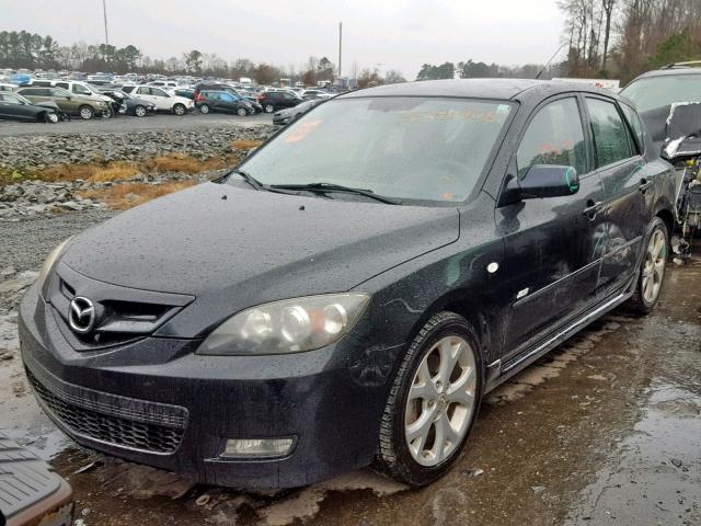 JM1BK143971741233 - 2007 MAZDA 3 HATCHBAC BLACK photo 2