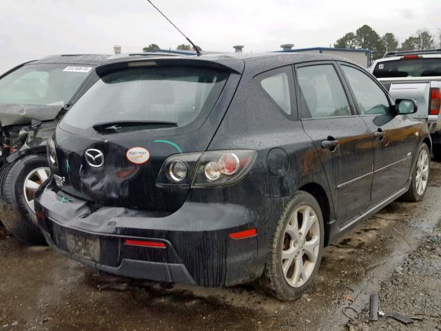 JM1BK143971741233 - 2007 MAZDA 3 HATCHBAC BLACK photo 4