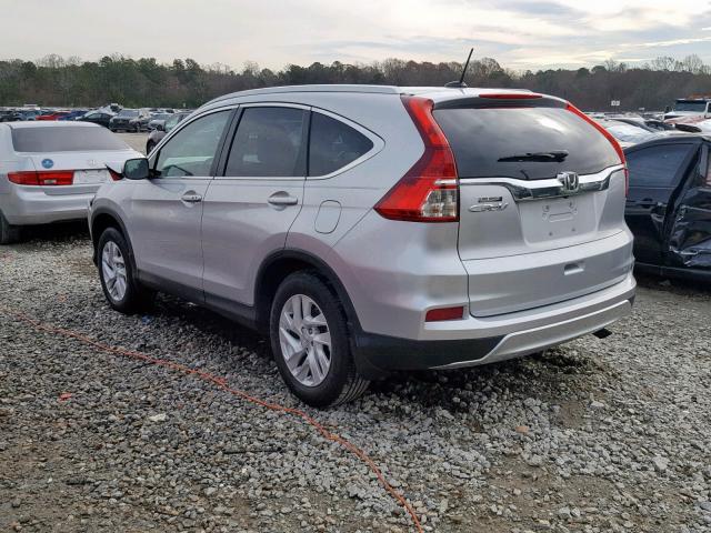 2HKRM3H72GH540591 - 2016 HONDA CR-V EXL SILVER photo 3