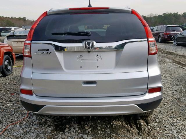 2HKRM3H72GH540591 - 2016 HONDA CR-V EXL SILVER photo 9