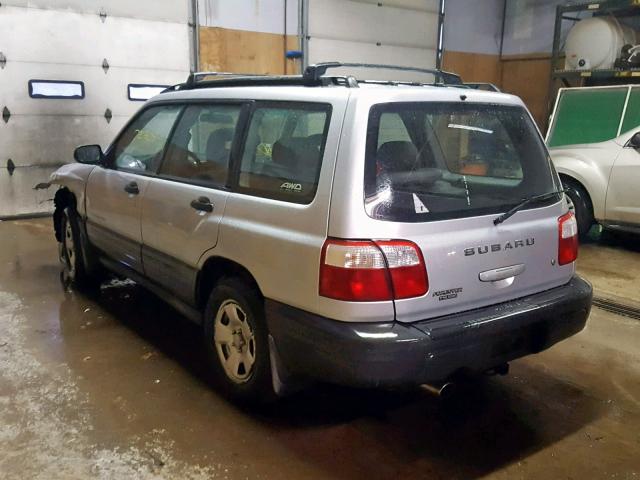 JF1SF63512G734647 - 2002 SUBARU FORESTER L SILVER photo 3